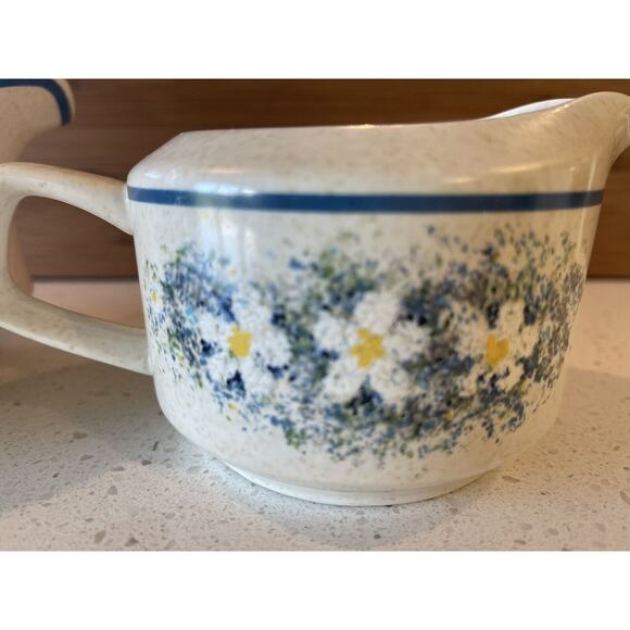 TemperWare by Lenox Dewdrops Cream‎ and Bowl With Handle Set Of 2 - Picture 7 of 9